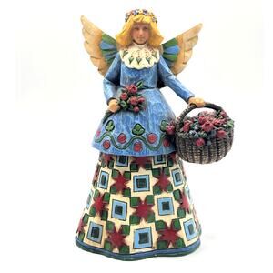 VTG 2002 Jim Shore Heartwood Creek "Angel with Flowers, EUC